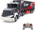 RC Semi Truck 23.6 Inch Remote Control Semi Truck and Trailer Toy Semi Truck Toy 2.4Ghz with Sound and Lights Container 1/24 RC Construction Vehicles Toy for Kids &amp Boys