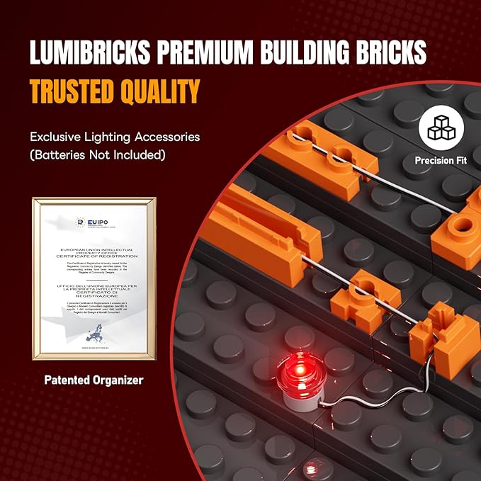 Street Fusion Boxing Club Lighting Building Bricks Set - City Town Modular Playset Collection Display kit with Minifigures 3036 Pcs for Adults &amp Teens &amp Life Enthusiasts