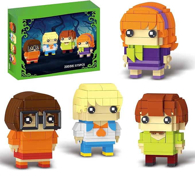 Horror Action Figure Building Toys Compatible with Lego for AdultsHalloween Christmas Decor Cartoon Toy for Moive FanIdeas Gift for Kids 8-14 Years and UP 575 Pcs