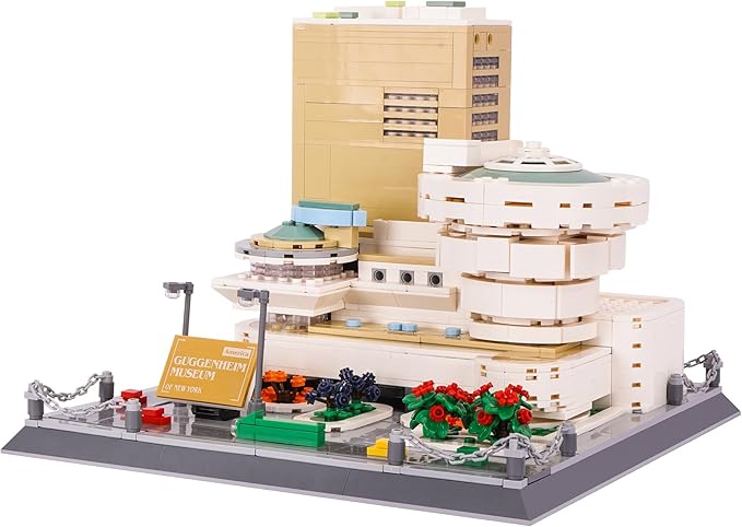 Oichy Building Blocks Set 902PCS World Famous Architectural Model Kits Guggenheim Museum Toys Building Sets for Adults and Kids
