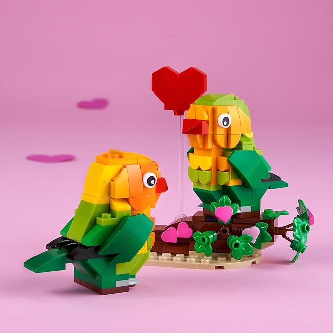 LEGO Valentine Lovebirds Building Toy Set - Fun and Engaging Build for Kids Girls &amp Boys Ages 8+ - Decoration and Gift - 40522