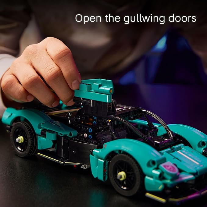 LEGO Technic Aston Martin Valkyrie Toy Car - Kids Model Kit Toy for Boys and Girls Ages 9+ - Vehicle Building Set for Pretend Play &amp STEM Learning - Sports Car Gift Idea for Birthdays - 42208