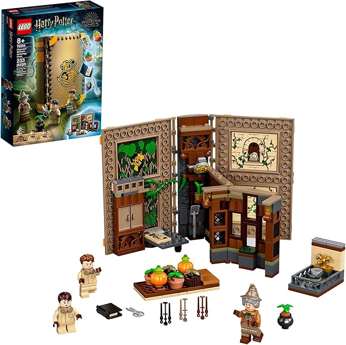 LEGO Harry Potter Hogwarts Moment: Herbology Class 76384 Professor Sprout’s Classroom in a Brick Book Playset New 2021 (233 Pieces)