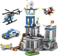 City Police Prison Island Building Blocks Set Police Station Building Toy Kit with Police Car Drone Helicopter Boats Best Preschool Toys Gift for Kids Boys and Girls Aged 6+ (946 Pieces)