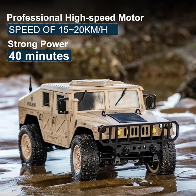 C8835 1:12 Scale Military RC Car with 3 500mah Battery 2.4GHz Remote Control Vehicle Simulation Off-Road Climbing VehicleRemote Control Truck-4x4 Off-Road RC Trucks Army Rock Crawler Humme