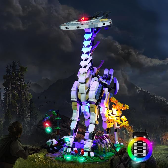 Upgraded Led Light Kit for Lego Horizon Forbidden West: Tallneck Building Set Remote Control Version Compatible with Lego 76989