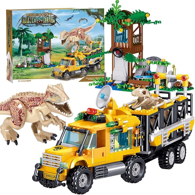 546 Pcs Dinosaurs Building Blocks Set Dinosaur Toys for Age 6+YearsDinosaur Park World Construction Dino Birthday Gifts for Boys