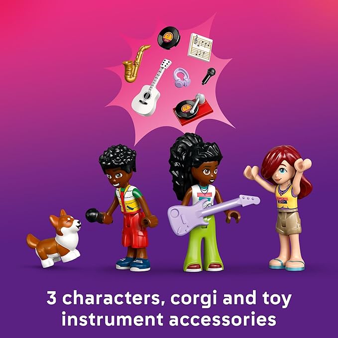 LEGO Friends Music Store &amp Apartment Building Set - Interactive Storytelling Playset for Girls &amp Boys Ages 7+ - Includes Marimba The Corgi Toy - Gift Idea for Birthdays and Music Lovers - 426