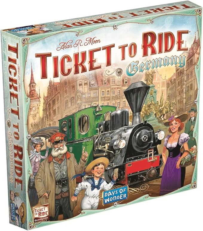 Asmodee Ticket to Ride Germany Board Game - Expand Your Railway Adventures! Fun Family Game for Kids &amp Adults Ages 8+ 2-5 Players 30-60 Minute Playtime