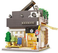 Japanese Summer Breeze Coffee House Building Block Set MOC City Café Shop with LED Lights Architecture Construction Model for Adults Teens Boys Girls (1108PCS)