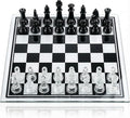 35cm/13.8 Glass Chess Set with Clear &amp Black Pieces – Elegant Transparent Board Game for Adults &amp Beginners Home Decor &amp Gift Choice