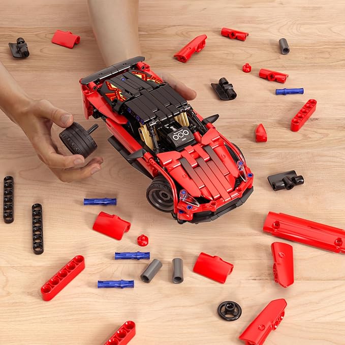 Remote Control Racing Car Building Kit Compatible with Lego STEM Toys for Kids 2 in 1 Model Car Kit 425 PCS Gifts Toys for Age 6-12 Years Old Kids Boys