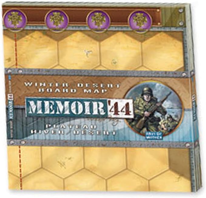 Memoir '44 Winter-Desert Map EXPANSION - Expand Your Battlefield Horizons! Strategy Game for Kids &amp Adults Ages 8+ 2 Players 30-60 Minute Playtime Made by Days of Wonder
