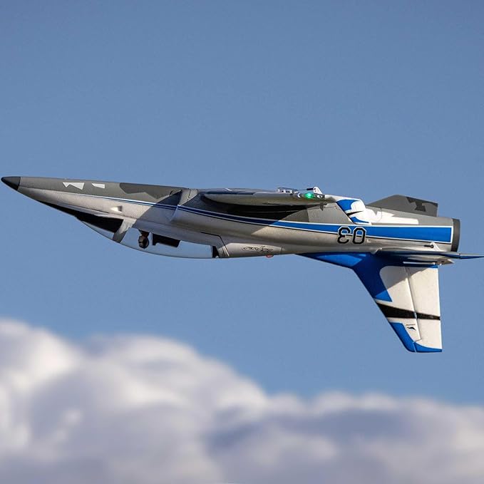 E-flite RC Airplane Viper 30mm EDF Jet BNF Basic (Transmitter Battery and Charger Not Included) with Safe and AS3X EFLU17750
