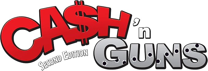 Asmodee Cash 'N Guns 2nd Edition Party Game - Unleash Foam-Powered Heist Intimidation Bluffing Strategy Game for Kids &amp Adults Ages 10+ 4-8 Players 30 Minute Playtime