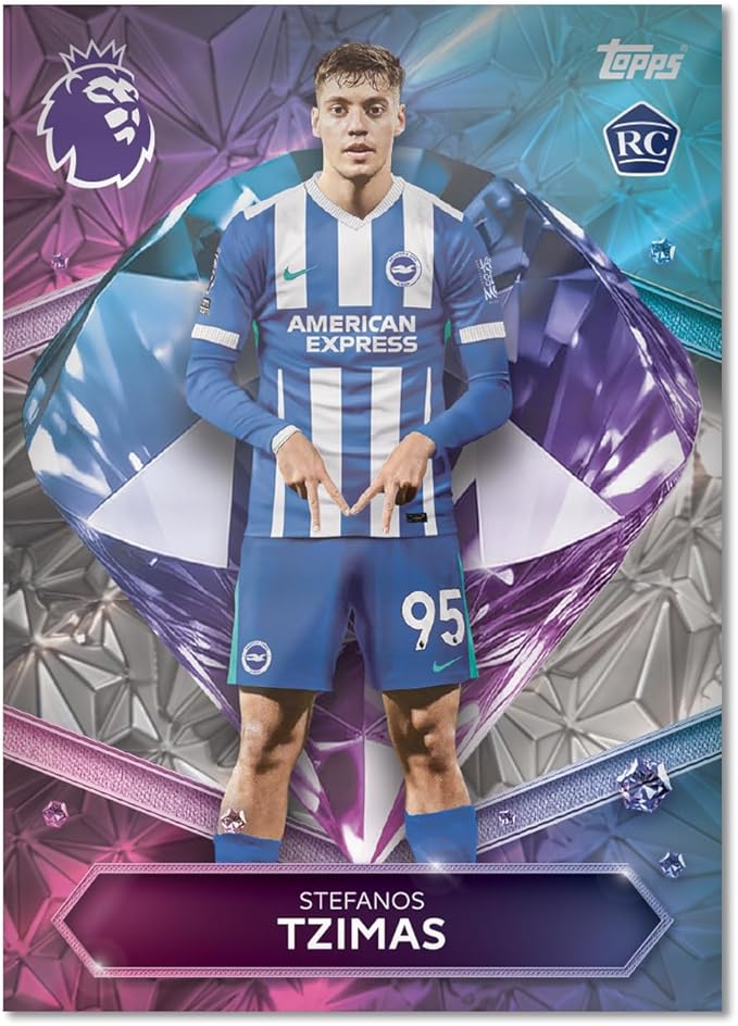 2025 Topps Premier League Debut Edition Cards - Super Tin (50 Cards + 3 Hall of Fame LE)