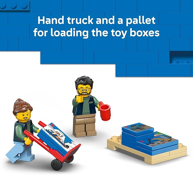LEGO City: The Van Building Toy for Kids - Pretend Play Set for Boys &amp Girls Ages 6+ - Delivery Van Toy W/2 Minifigures &amp 4 Mini Box Elements - Gift Idea for Birthdays - 60500