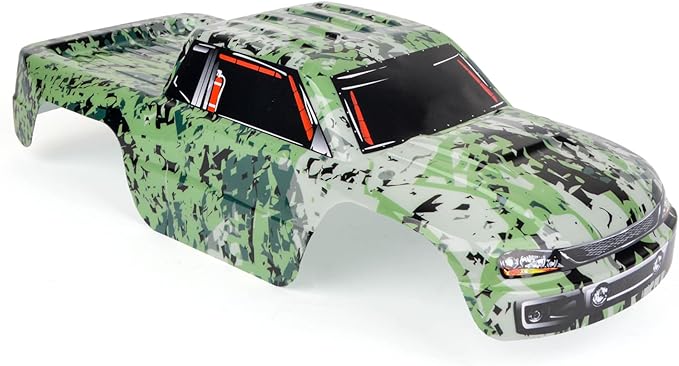 SummitLink Custom Body Compatible for 1/10 Scale RC Car or Truck (Truck not Included) (Camouflage)