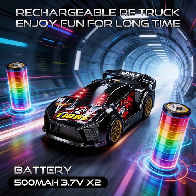 Remote Control Car with Shooting Game 3 IN 1 Parent-Child Drift RC Car 2.4GHz Stunt Toys with Infrared Gun Christmas Birthday Gifts for 3 4 5 6 7 8 9 10 Year Old Kids Boys Girls Age 4-7 8-12 (Black)