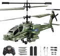 XIKOTEC RC Helicopter Remote Control Helicopter Toy for Kids Beginners and Adults with Altitude Hold Gyro &amp LED Light 2 Batteries &amp USB-C Charging Gift for Boys Ages 8-12 (Green)