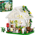 Girls Flower House Building Sets Compatible with Lego Friends Sets for Girls 8-12 Greenhouse Building Toys with LED Lights Garden House Model Christmas Holiday for Friends Kids Adults (484pcs)