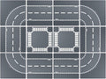 Road Base Plates for City Building Block 12 Street Plates 10x10 Road Baseplates
