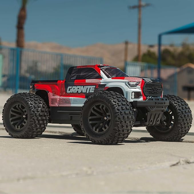 ARRMA RC Truck 1/10 Granite 4X4 223S BLX BRUSHLESS Monster Truck RTR with DSC RED ARA4302V4T2
