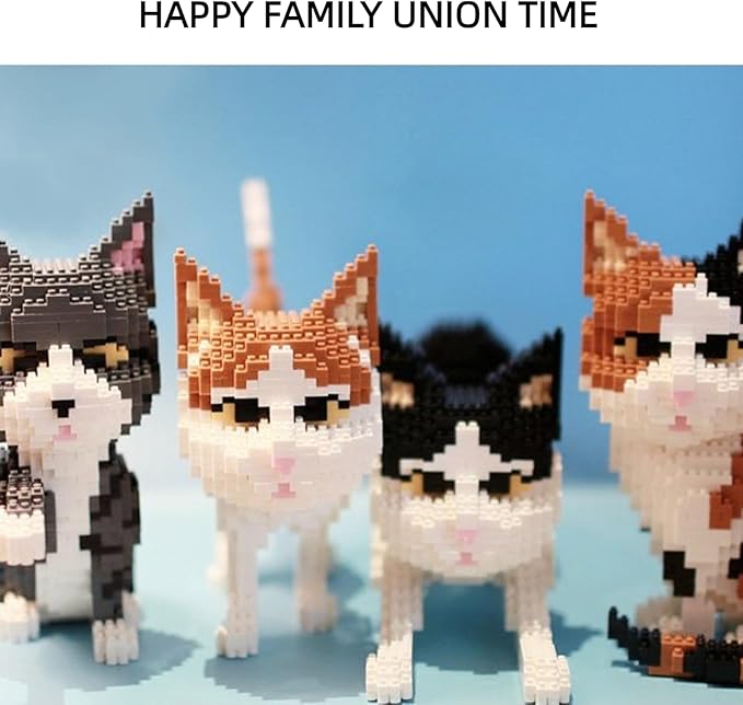 Creative Tuxedo Black Cat Building Set Magic Cat Black Catnap Cat Cat Set for Adults and KidsCompatible with Lego 630 Building Accessory Ideal Gifts (Napping Cat)
