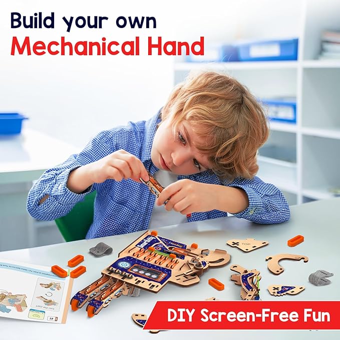 Smartivity DIY Robotic Mechanical Hand STEM Toy for Kids 8-14 Years Old | Parents Choice Award Winner I Birthday Gift for Kids | Engineering Kit for 8 9 10 11 12 13 14 Years Old Boys &amp Girls