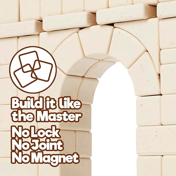 Taksa Toys Ancient Roman Arch Stem Toys Premium Educational Stackable Building Blocks for Kids Ages 7 8 9 10+ Years Old Indoor Architectural Kit Construction Games Montessori Children Toys 69 Pcs