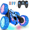 STEM Remote Control Car for Kids Ages 6-12 4WD RC Stunt Car with LED Wheel Lights &amp 360° Flips 2.4GHz Fast Electric Toy for Boys 8-10 Educational Gift for Birthday or Valentines