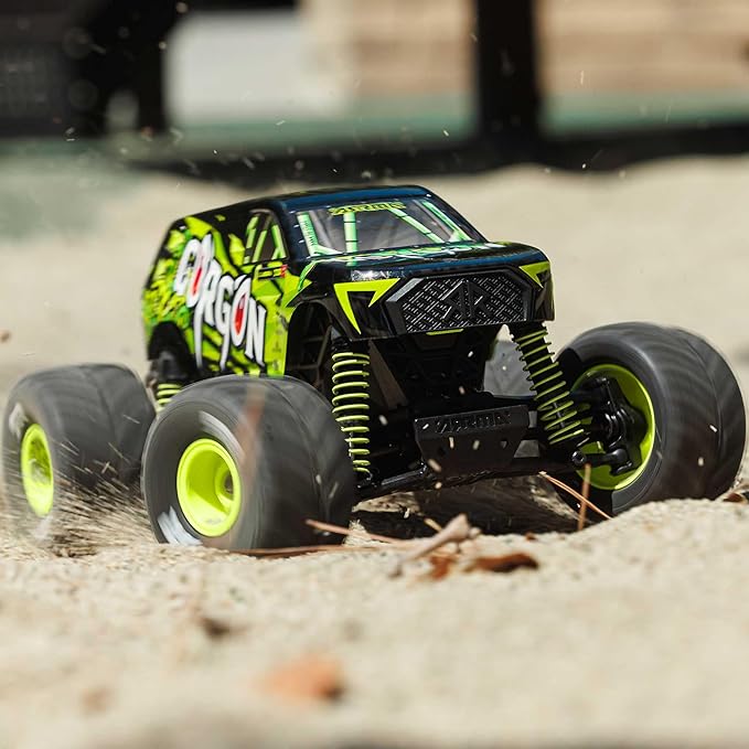 ARRMA RC Truck 1/16 Gorgon GROM 4X4 RTR Brushed Monster Truck (Battery &amp Charger Included) Yellow ARA2130T1