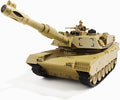RC Military Tank Toy US M1A2 Abrams Remote Control Army Tank with IR Battle 2.4Ghz RC Military Vehicles for Boys Kids 6+ and Adults