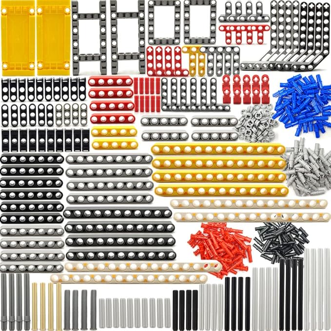 dspitwod Technical Parts Beams Axles Connectors Bricks Sets - 420 Pieces Frame Liftarms Beams for Technic Car STEM Building Block Toys