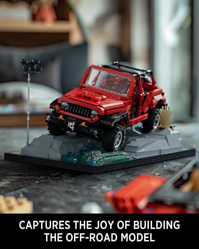 Nifeliz Wrange Pick-up car Model Building Set Unique Off-Road Car Building Toy for Adults Display Model Set for Adult Gift Giving (1993 PCS NF10281)
