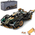 RC Building Blocks for Adults 1314PCS 1:14 Scale Supercar Model with APP Control LED Lights Motorized STEM Toy Sports Car Build Your Own RC Car Kit