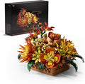 Nifeliz Floral Basket Building Set for Adults Fall-Inspired Flower Arrangement Decor Kit Seasonal Home or Office Display Mindful Gift Idea (1284 PCS NF10325)