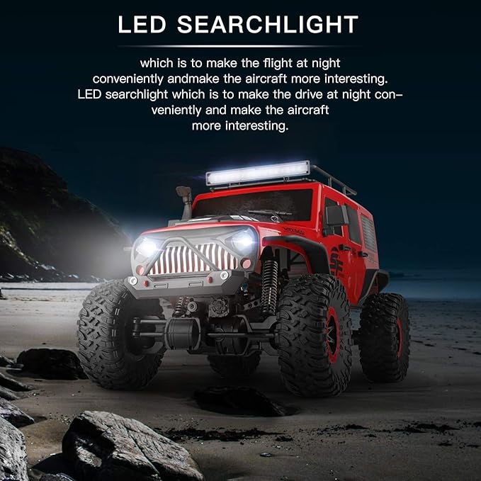 GoolRC WLtoys 104311 RC Car 1/10 Scale 4WD 2.4Ghz Remote Control Car Brushed Motor Off-Road Crawler Car RTR for Kids and Adults