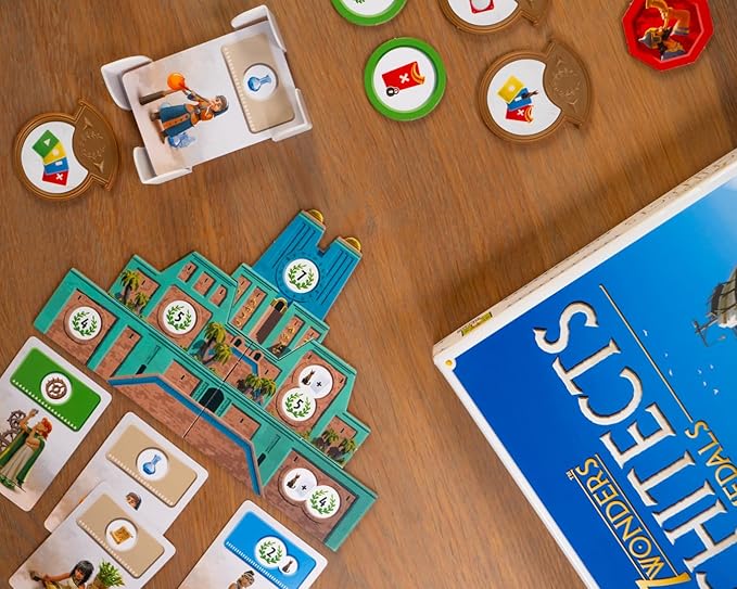 Asmodee 7 Wonders Architects Medals Expansion - New Wonders Medals and Strategies Await Civilization Strategy Game for Kids and Adults Ages 8+ 2-7 Players 25 Minute Playtime