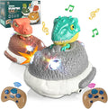 Dinosaur Remote Control Car Toys Set Dino RC Race Vehicles Playset Electronic Bump Pop Game Cool Indoor Outdoor Birthday Gift 6 8-12 Years Old Toddlers Boys Girls Children Teen