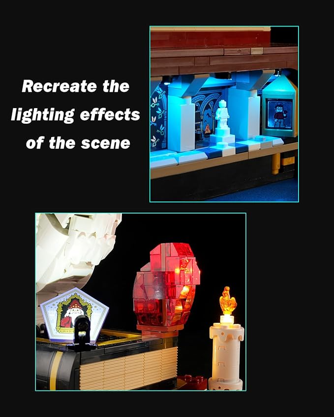 Light Kit for Lego Sorcerer’s Stone 76466 Set Compatible with Lego 76466 Building Blocks Model(Not Include Blocks Set)