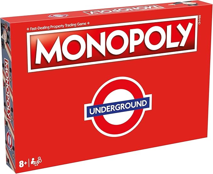 Winning Moves London Underground Monopoly Board Game Oxford Circus Covent Garden Bond Street and Swap Your Way to Success Gift for Children Aged 8+