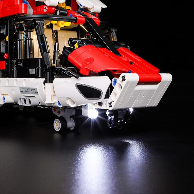 BRIKSMAX Led Lighting Kit for LEGO-42145 Airbus H175 Rescue Helicopter - Compatible with Lego Technic Building Blocks Model- Not Include The Lego Set