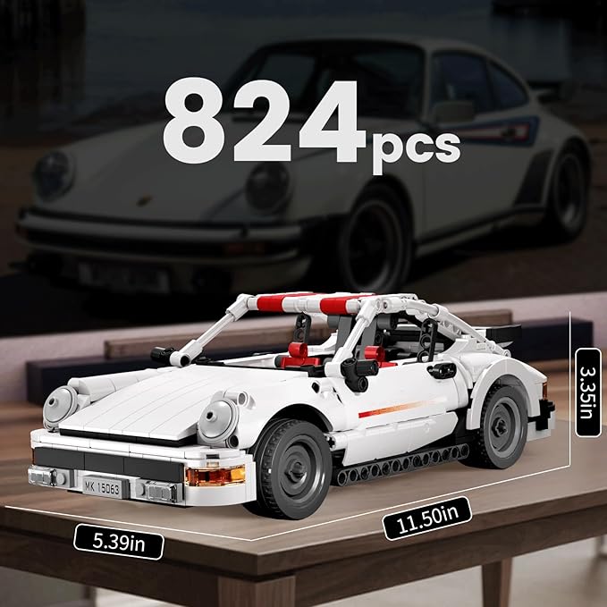 Mould King 911 Racing Car Building Sets15063 Collectible Car Model &amp Gift for Adults &amp car Lovers Authentically Detailed Build &ampDisplay Model for Home or Office Decoration(824 PCS)