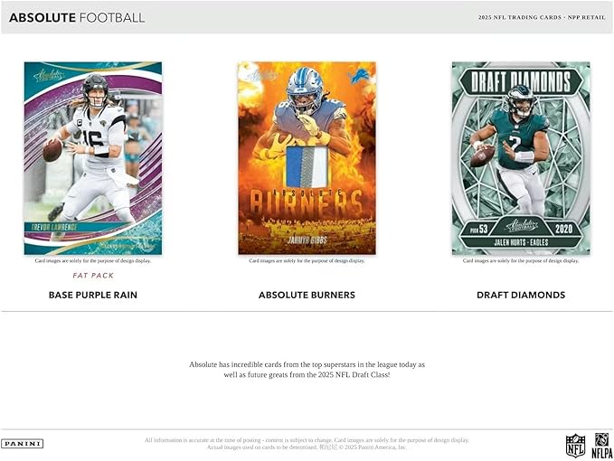 Panini 2025 Absolute Football 24-Pack Retail Booster Box