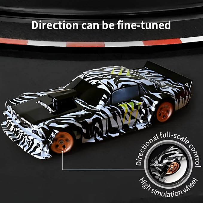 Remote Control Car 2.4GHz High Speed 15KM/H RC Cars Toys1/43 Scale Mini RC Drift Car RTR Mini Racing Vehicle for Adults - Indoor/Outdoor Use (4301 1Battery Box)