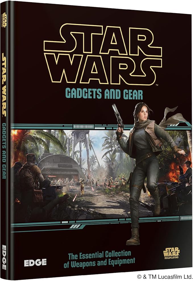 Asmodee Star Wars: Roleplaying Game Gadgets and Gear SOURCEBOOK - Weapons Armor &amp Attachments for Edge of The Empire Age of Rebellion &amp Force and Destiny RPG for Ages 14+ 3-5 Players