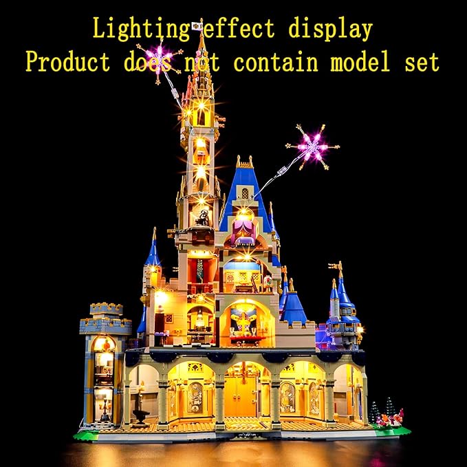 2023 Version LED Light Kit Compatible with Lego 2023 Disney Castle 43222 (Model Set Not Included)