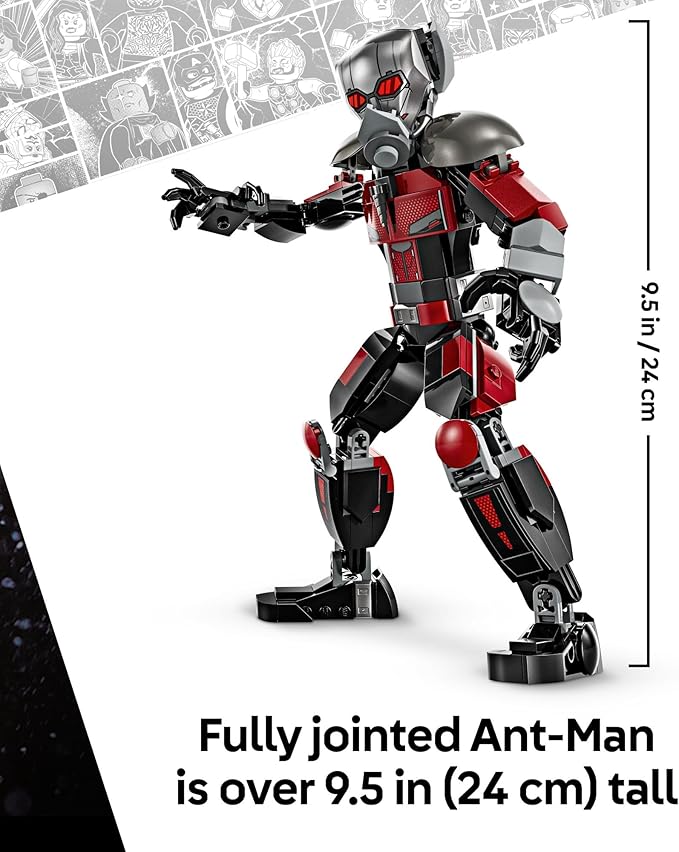 LEGO Marvel Captain America Civil War Action Battle Building Toy Set - Marvel Superhero Toy for Kids Boys and Girls Ages 10+ - with 8 Minifigures and Giant Ant Man - Gift Idea for Birthday - 76314
