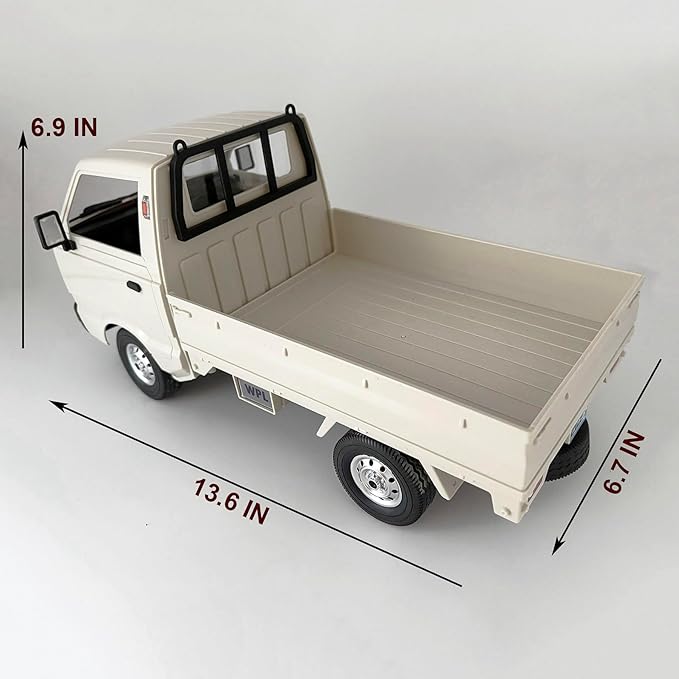 RC Kei Truck WPL D14 RC Car Off Road RTR Suzuki 1/10 Scale Remote Control Kei Truck RC Drift Car 4x4 2.4 GHz 280 Motor Fully Proportional Carry Vehicle Revised Chassis 4WD Hobby Toy Adult